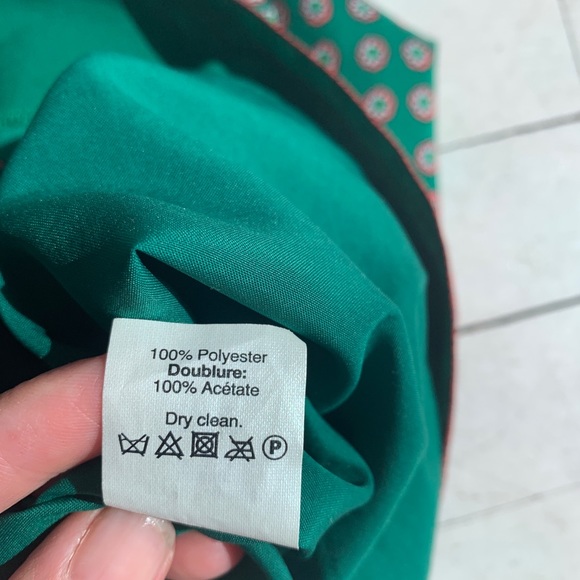 J.Crew green silk summer dress. - Picture 3 of 3